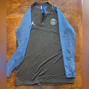 Jordan Black and Blue Long Sleeve Shirt/Track Suit (Paris)